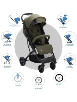 Buggy & Sportwagen Styler Elite bis 22 kg in gruen,schwarz