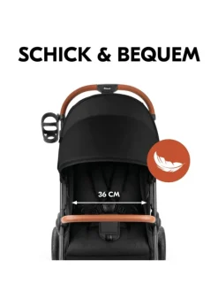 Buggy & Sportwagen UpTown Black (mit Liegefunktion, in schwarz