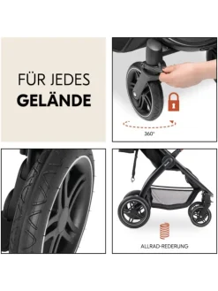 Buggy & Sportwagen UpTown Black (mit Liegefunktion, in schwarz