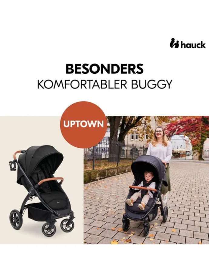 Buggy & Sportwagen UpTown Black (mit Liegefunktion in schwarz