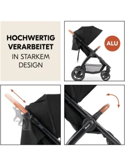 Buggy & Sportwagen UpTown Black (mit Liegefunktion in schwarz