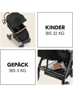 Buggy & Sportwagen UpTown Black (mit Liegefunktion in schwarz