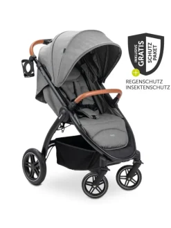Buggy & Sportwagen UpTown Black (mit Liegefunktion in grau