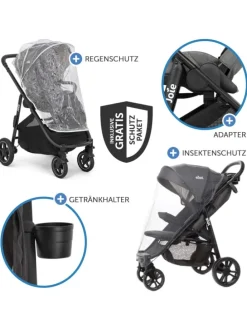 Buggy & Sportwagen Versatrax mit neuem Reifen-Design in schwarz