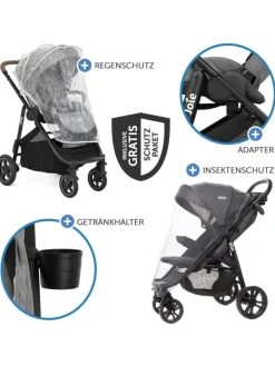 Buggy & Sportwagen Versatrax mit neuem Reifen-Design in grau