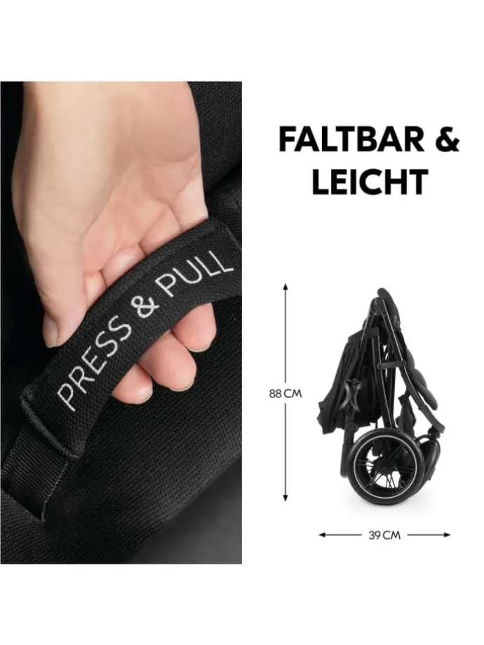 Buggy Rapid 3 Air (bis 25 kg) - mit Luftreifen, in schwarz