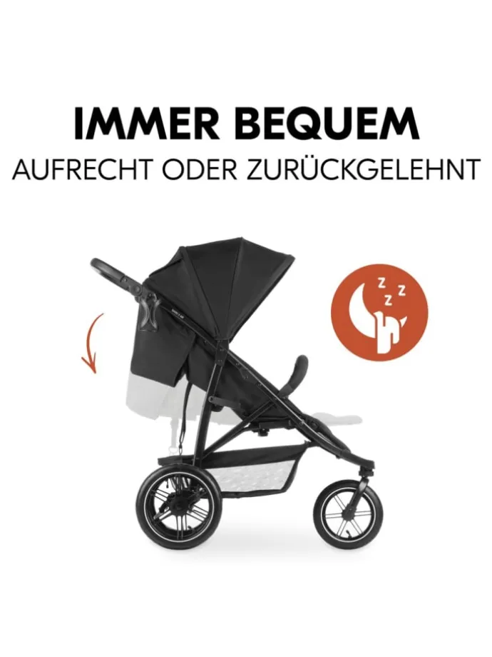Buggy Rapid 3 Air (bis 25 kg) - mit Luftreifen, in schwarz