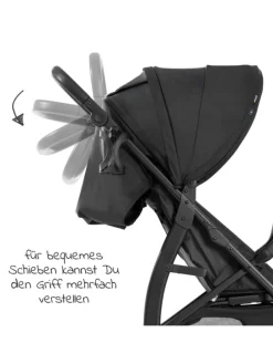 Buggy Rapid 4D AIR (bis 25 kg) - mit Luftreifen, in schwarz