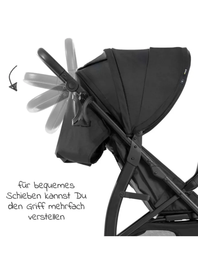Buggy Rapid 4D AIR (bis 25 kg) - mit Luftreifen, in schwarz