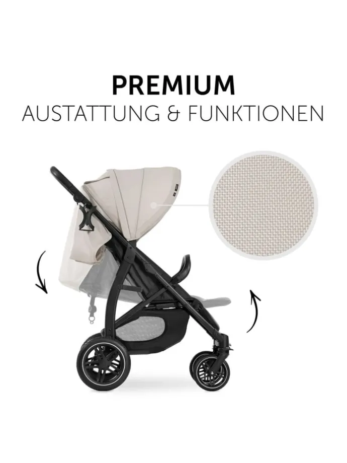 Buggy Rapid 4D (bis 25 kg) - XL Verdeck & in schwarz,beige