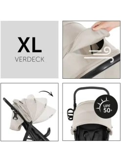 Buggy Rapid 4D (bis 25 kg) - XL Verdeck & in schwarz,beige