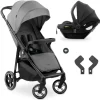 Buggy Shop N Care 2in1 Travel Set - Grey in grau