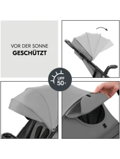 Buggy Shop N Care 2in1 Travel Set - Grey in grau