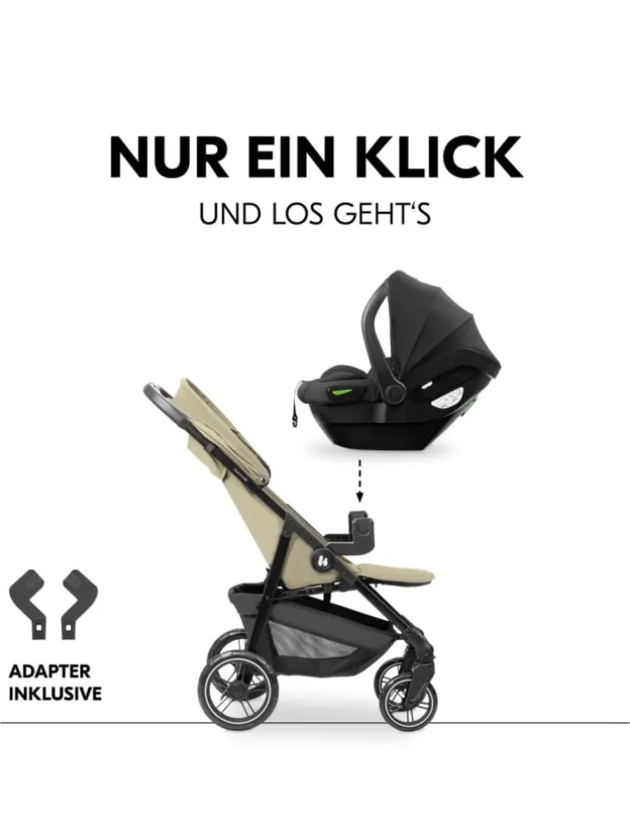 Buggy Shop N Care 2in1 Travel Set - Oliv in gruen