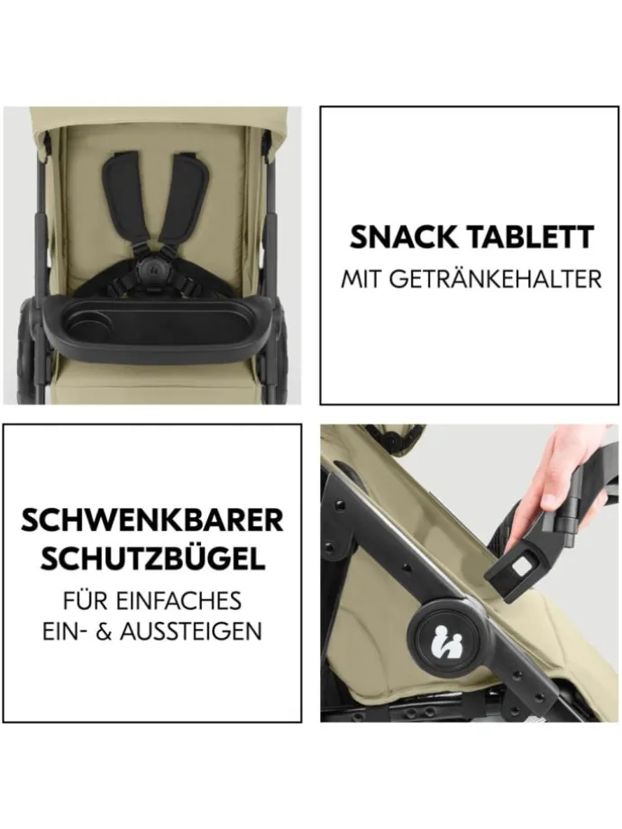 Buggy Shop N Care 2in1 Travel Set - Oliv in gruen