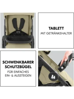 Buggy Shop N Care inkl. Reboarder Pearl Pro in gruen,schwarz