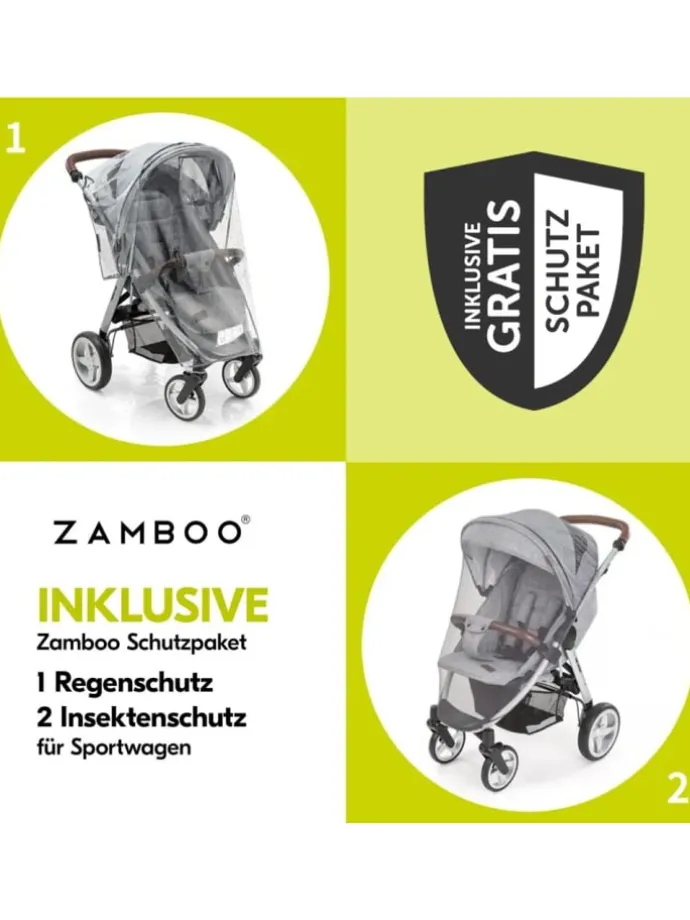 Buggy Shop N Care inkl. Reboarder Pearl Pro in grau,schwarz