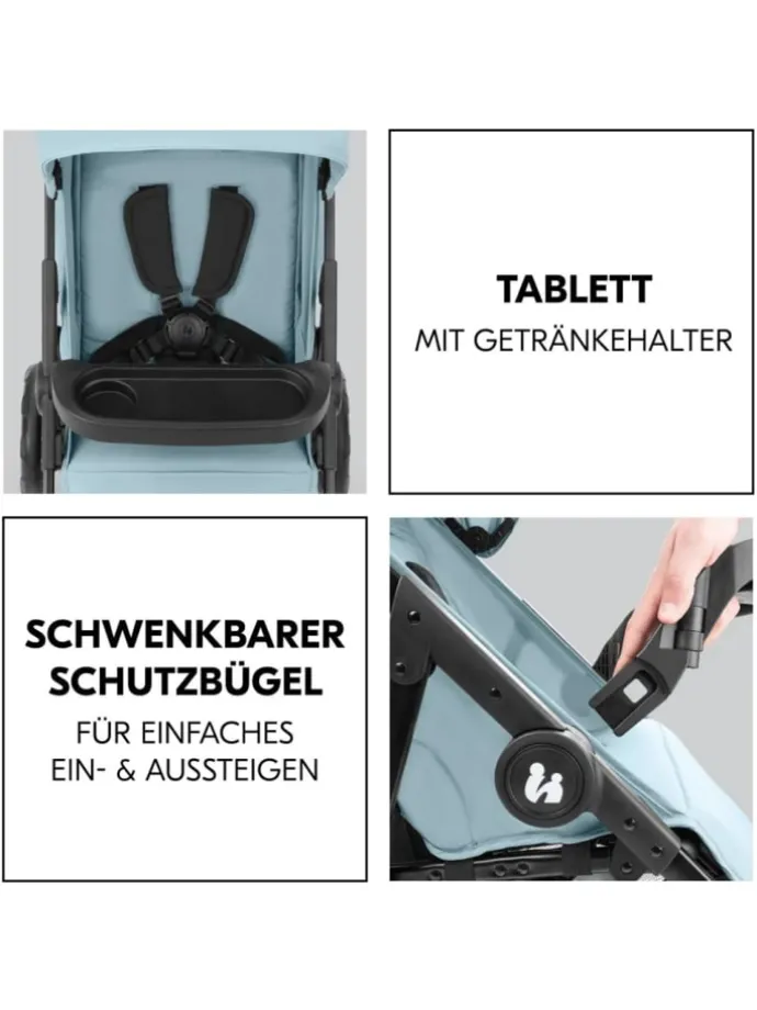 Buggy Shop N Care inkl. Reboarder Pearl Pro in blau,schwarz