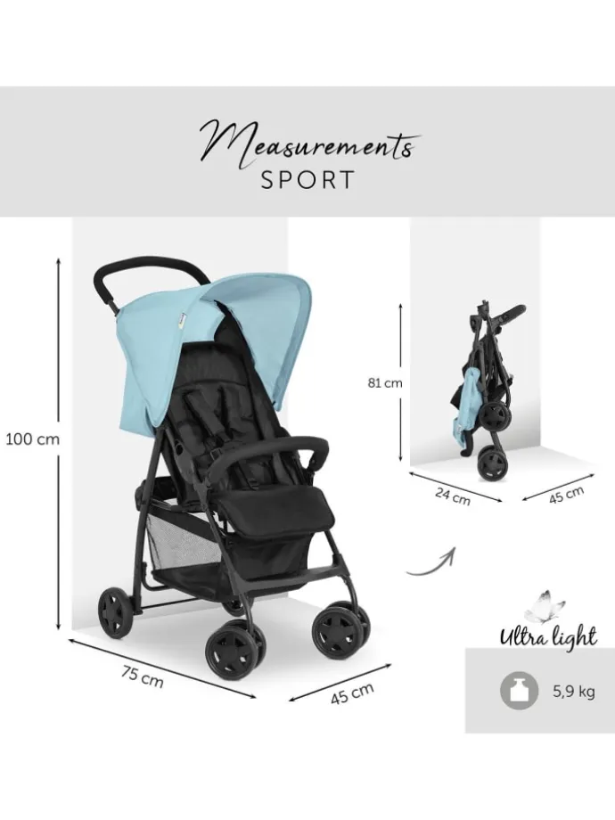 Buggy Sport inkl. Schutzpaket in blau
