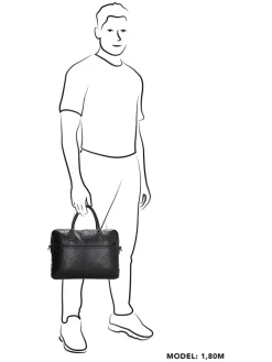 Businesstasche in Hellbraun - (B)39 x (H)28 x (T)6 cm