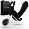 Butterfly-Vibrator mit Fernbedienung in schwarz
