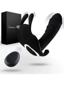 Butterfly-Vibrator mit Fernbedienung in schwarz