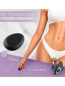 Butterfly-Vibrator mit Fernbedienung in schwarz