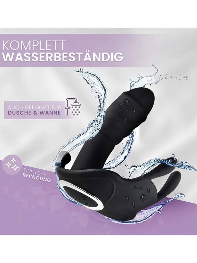 Butterfly-Vibrator mit Fernbedienung in schwarz