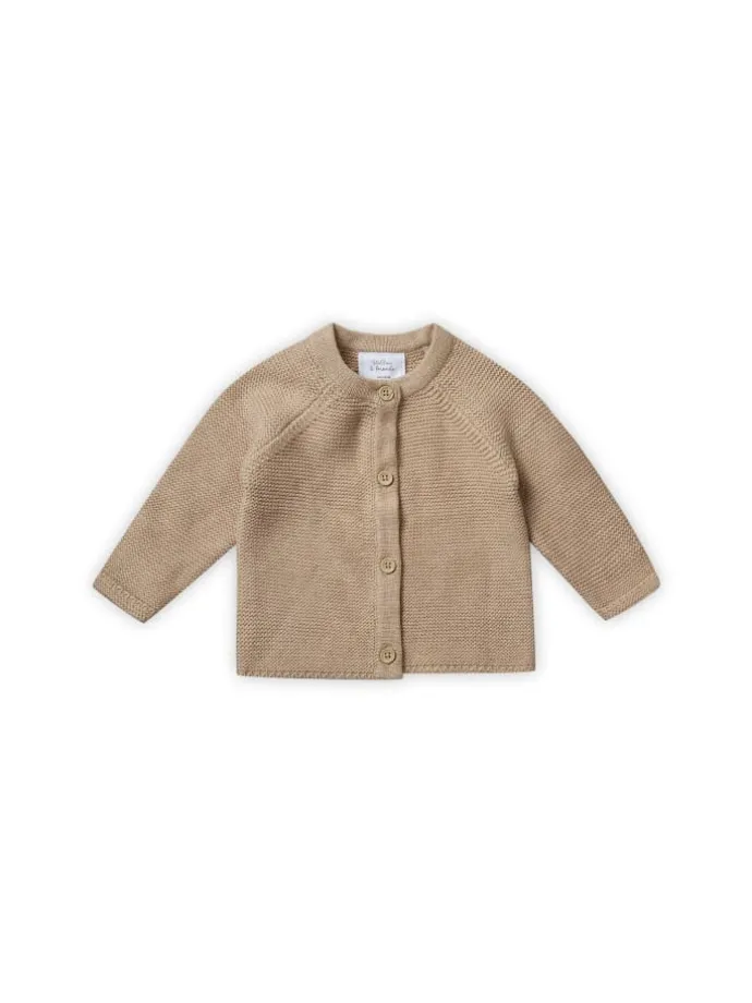 Cardigan in beige melange