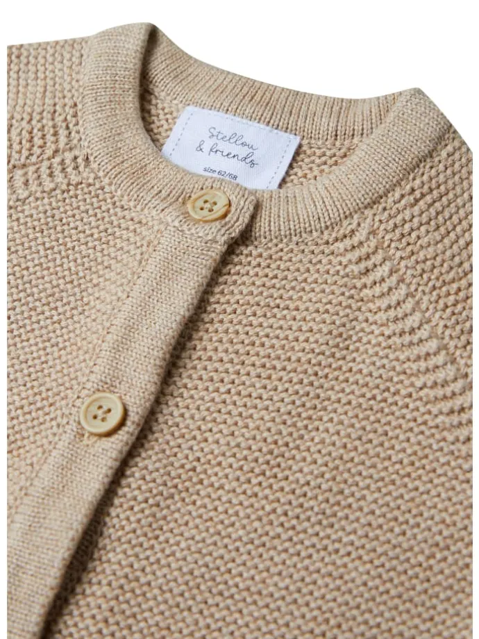 Cardigan in beige melange