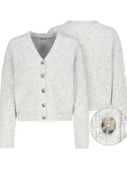 Cardigan in Hellgrau