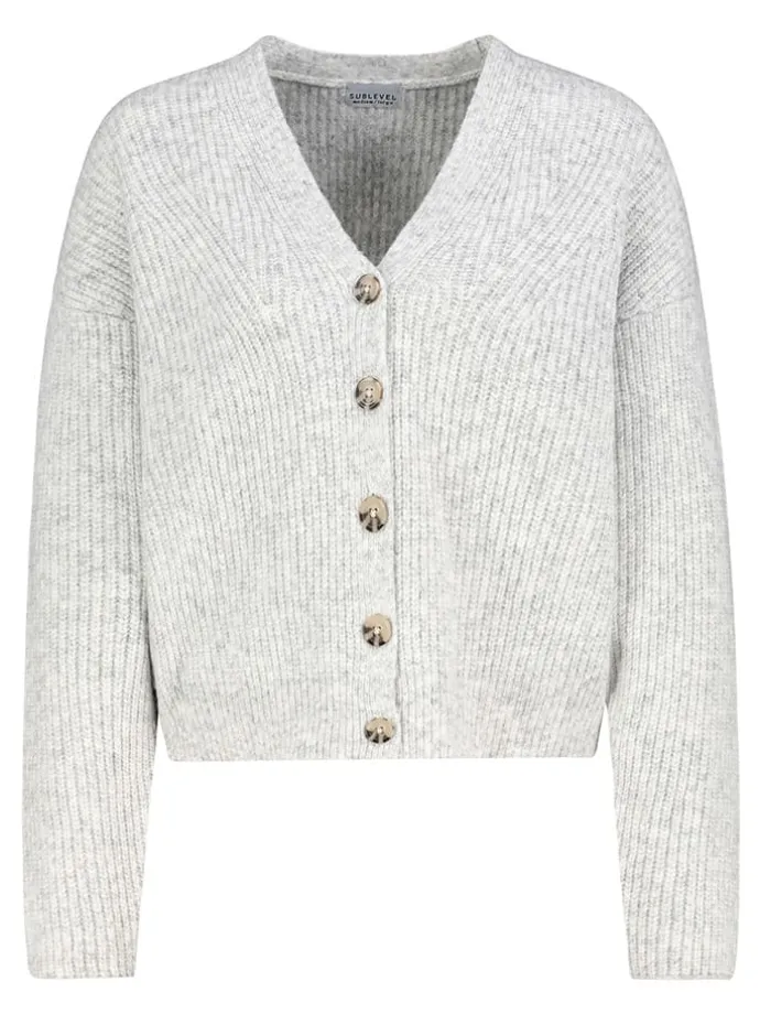 Cardigan in Hellgrau