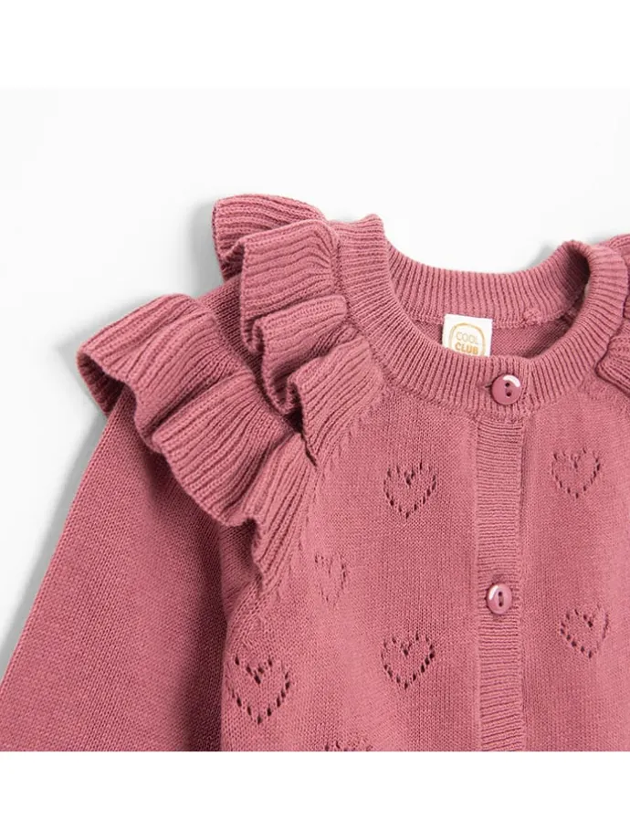 Cardigan in Pink