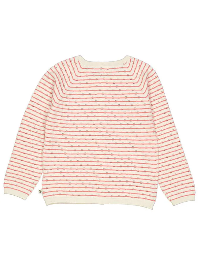 Cardigan in Pink/ Creme