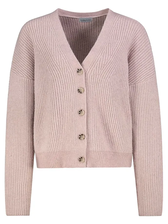 Cardigan in Rosa