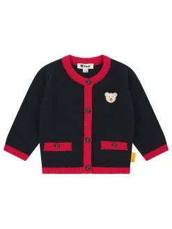 Cardigan in Schwarz/ Rot