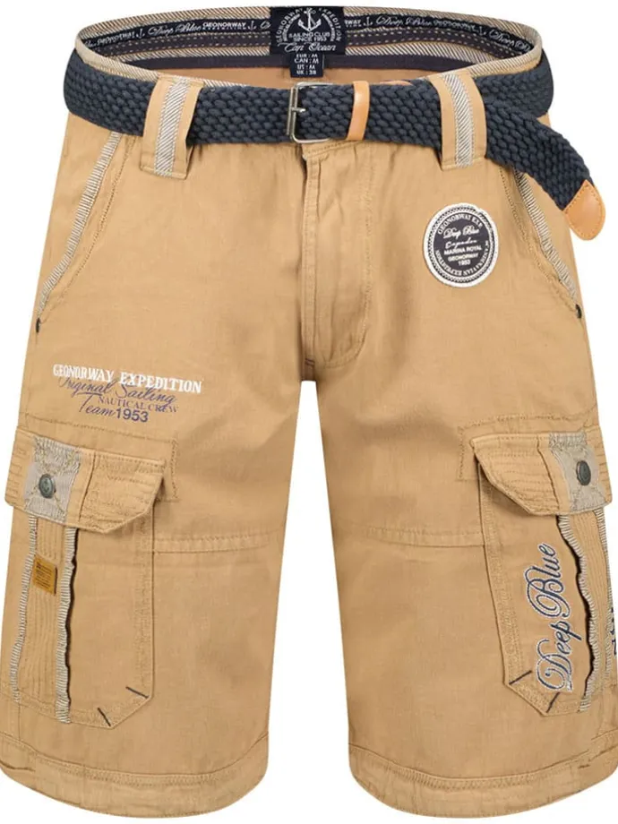 Cargobermudas "Paillette" in Beige