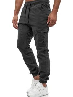 Cargohose "16610" - Regular Fit - in Anthrazit