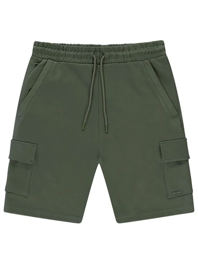 Cargo-Sweatshorts "Redush" in Moosgrün