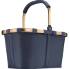 Carrybag - Einkaufskorb (cord dark matcha) in midnight gold