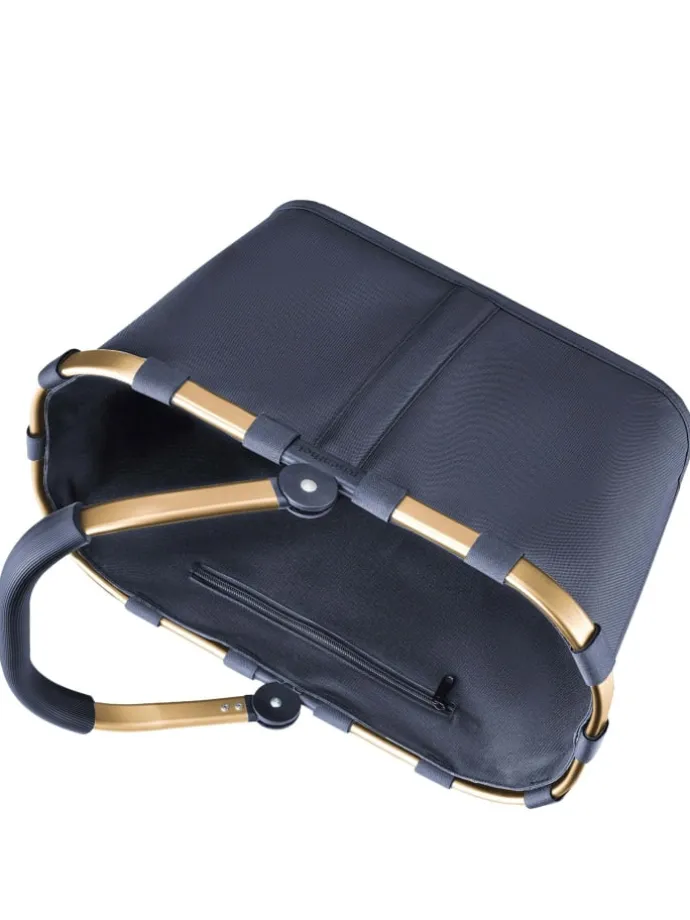 Carrybag - Einkaufskorb (cord dark matcha) in midnight gold