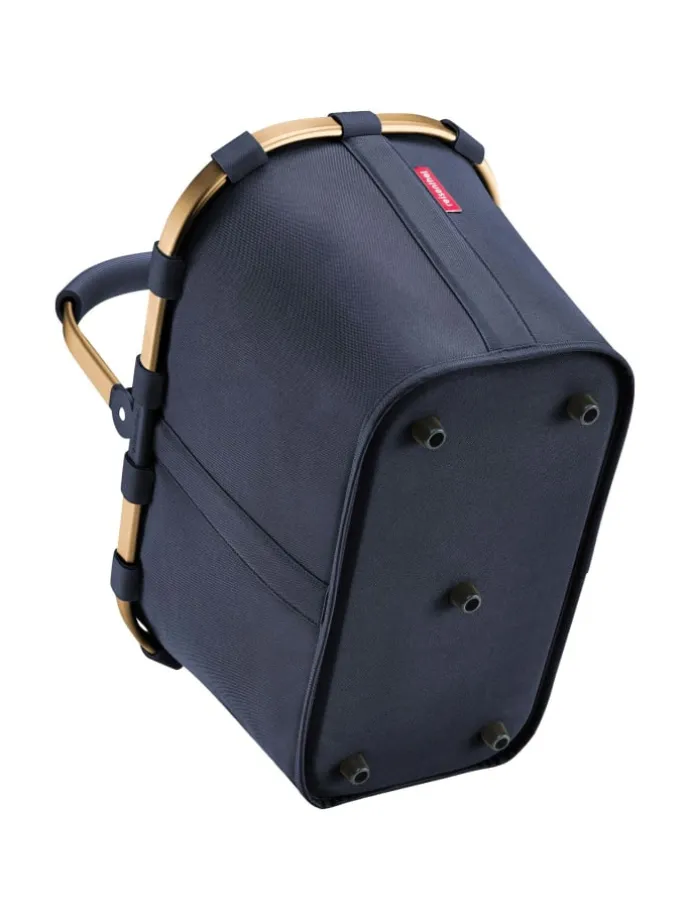 Carrybag - Einkaufskorb (cord dark matcha) in midnight gold
