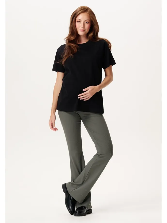 Casual Hose Flared Heja in Olive