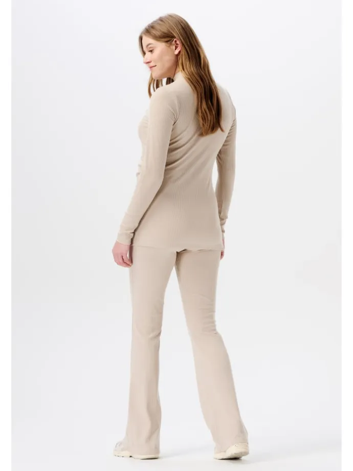 Casual Hose Flared Heja in Light Sand