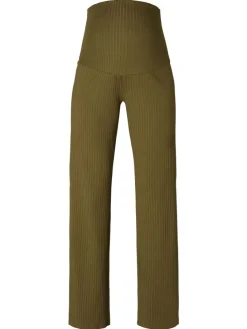 Casual Hose Rebild in Dark Olive