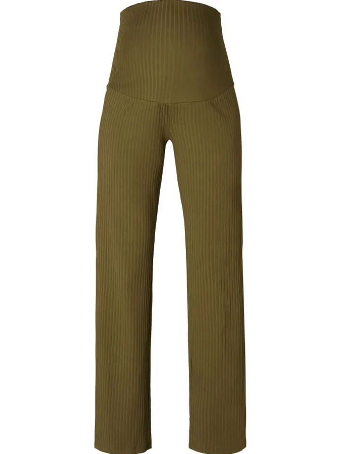 Casual Hose Rebild in Dark Olive
