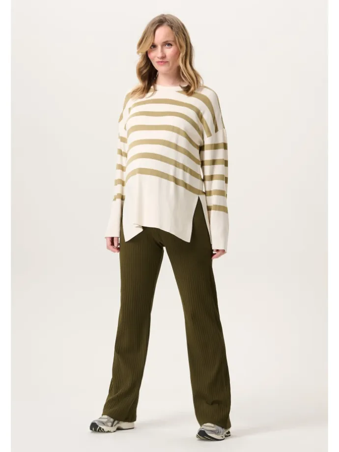 Casual Hose Rebild in Dark Olive