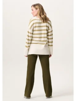 Casual Hose Rebild in Dark Olive