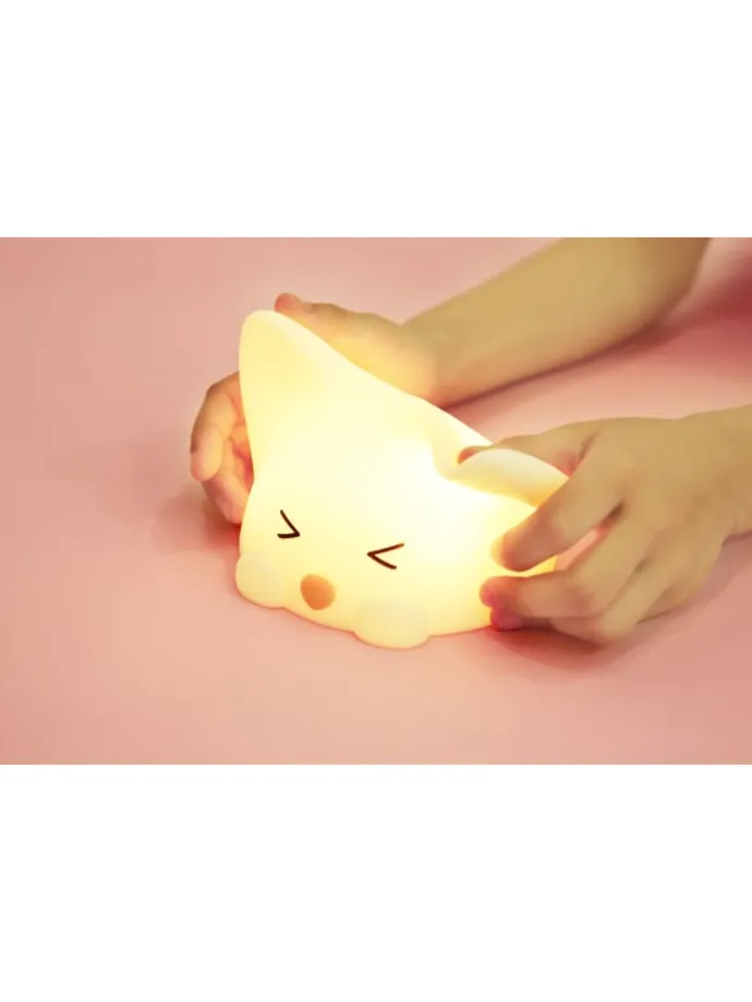 Catty Cat RGB LED Nachtlicht in Weiß ab 0 Monate