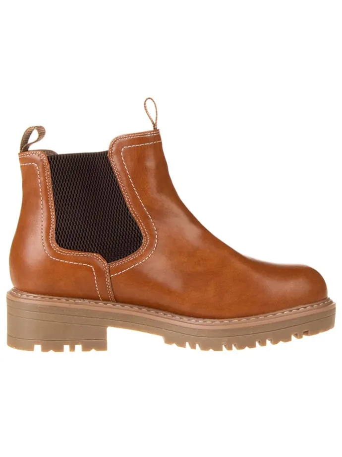 Chelsea-Boots in Hellbraun